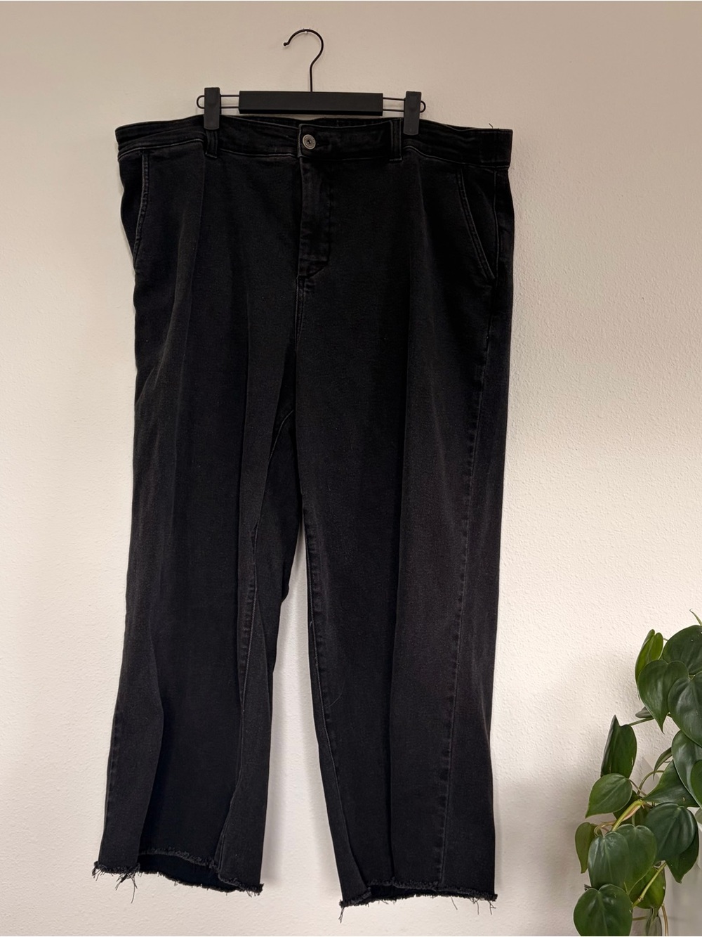 Universal Standard Black High-Waist Trouser Jeans